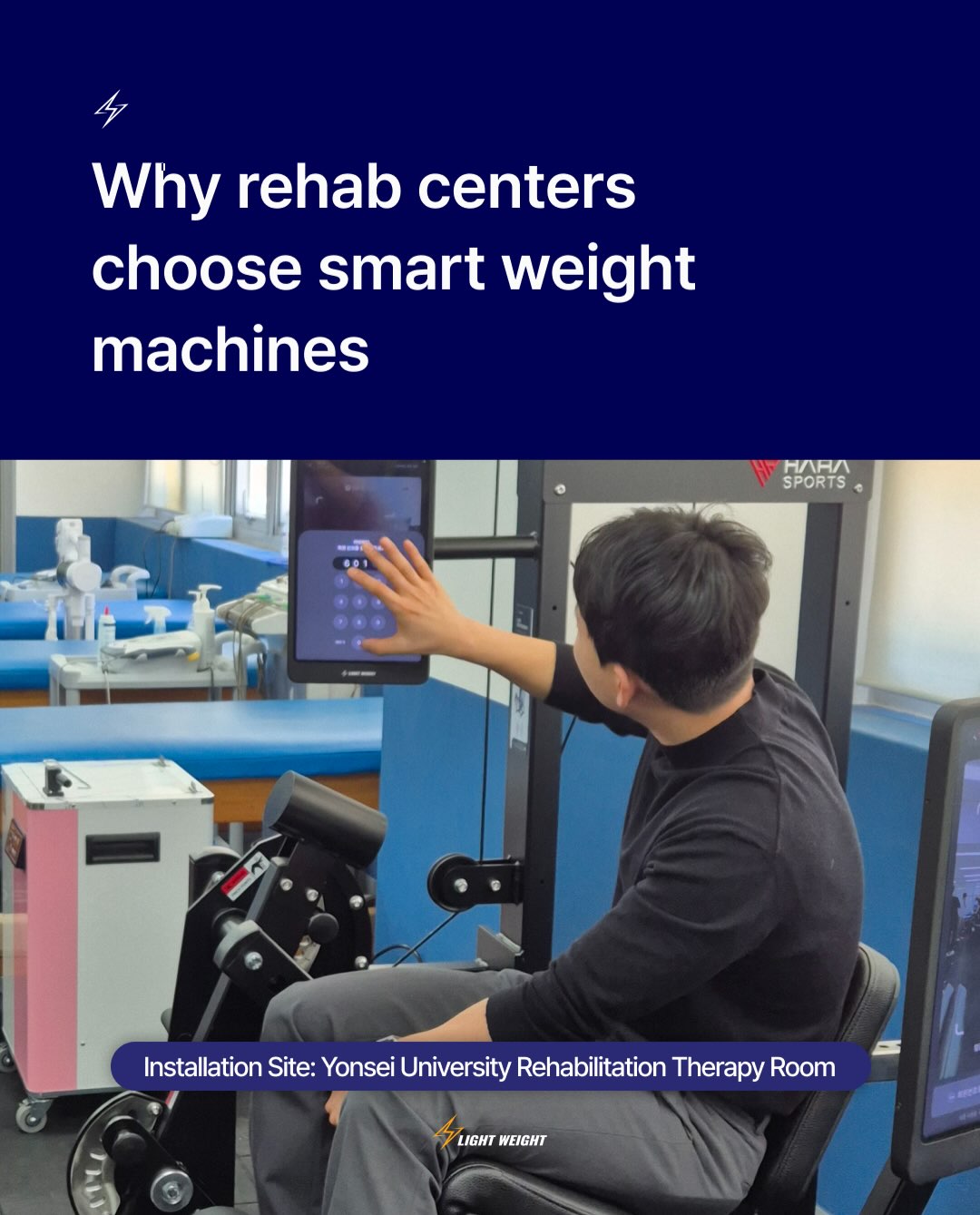 The most important points in rehabilitation are precision and safety.

LightWeig
