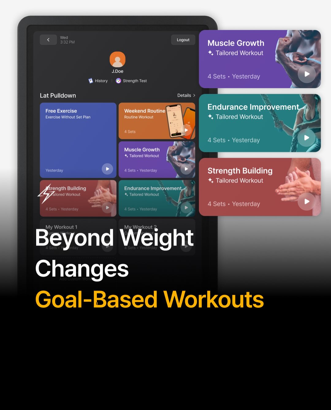 Are you still training by only changing the weight?

Beyond simple load adjustme